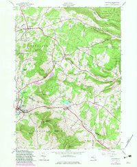 Stamford New York Historical topographic map, 1:24000 scale, 7.5 X 7.5 Minute, Year 1945