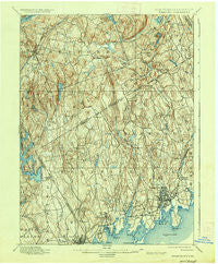 Stamford Connecticut Historical topographic map, 1:62500 scale, 15 X 15 Minute, Year 1899