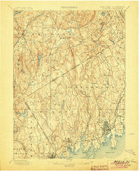 Stamford Connecticut Historical topographic map, 1:62500 scale, 15 X 15 Minute, Year 1899