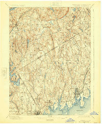 Stamford Connecticut Historical topographic map, 1:62500 scale, 15 X 15 Minute, Year 1899