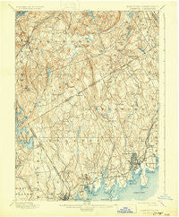 Stamford Connecticut Historical topographic map, 1:62500 scale, 15 X 15 Minute, Year 1899