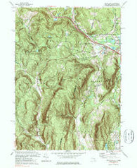 State Line Massachusetts Historical topographic map, 1:24000 scale, 7.5 X 7.5 Minute, Year 1973
