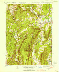 State Line Massachusetts Historical topographic map, 1:24000 scale, 7.5 X 7.5 Minute, Year 1944