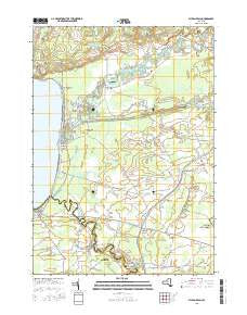 Sylvan Beach New York Current topographic map, 1:24000 scale, 7.5 X 7.5 Minute, Year 2016
