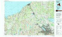 Syracuse New York Historical topographic map, 1:100000 scale, 30 X 60 Minute, Year 1985