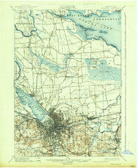 Syracuse New York Historical topographic map, 1:62500 scale, 15 X 15 Minute, Year 1898