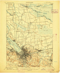 Syracuse New York Historical topographic map, 1:62500 scale, 15 X 15 Minute, Year 1898