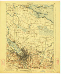 Syracuse New York Historical topographic map, 1:62500 scale, 15 X 15 Minute, Year 1898