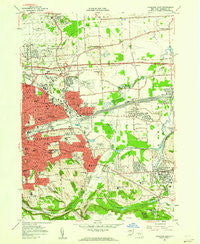 Syracuse East New York Historical topographic map, 1:24000 scale, 7.5 X 7.5 Minute, Year 1957