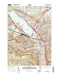 Syracuse West New York Current topographic map, 1:24000 scale, 7.5 X 7.5 Minute, Year 2016