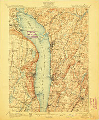Tarrytown New York Historical topographic map, 1:62500 scale, 15 X 15 Minute, Year 1902