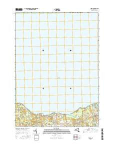 Texas New York Current topographic map, 1:24000 scale, 7.5 X 7.5 Minute, Year 2016