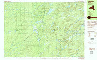 Thendara New York Historical topographic map, 1:25000 scale, 7.5 X 15 Minute, Year 1989