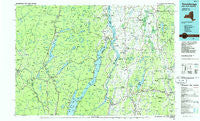Ticonderoga New York Historical topographic map, 1:100000 scale, 30 X 60 Minute, Year 1986