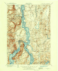 Ticonderoga New York Historical topographic map, 1:62500 scale, 15 X 15 Minute, Year 1894