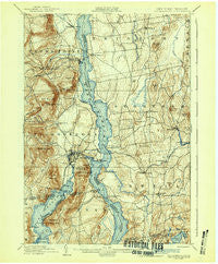 Ticonderoga New York Historical topographic map, 1:62500 scale, 15 X 15 Minute, Year 1902