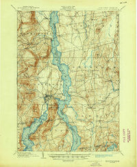 Ticonderoga New York Historical topographic map, 1:62500 scale, 15 X 15 Minute, Year 1902