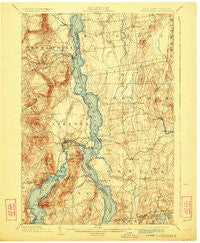 Ticonderoga New York Historical topographic map, 1:62500 scale, 15 X 15 Minute, Year 1902