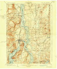 Ticonderoga New York Historical topographic map, 1:62500 scale, 15 X 15 Minute, Year 1902