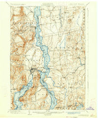 Ticonderoga New York Historical topographic map, 1:62500 scale, 15 X 15 Minute, Year 1902
