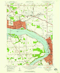 Tonawanda West New York Historical topographic map, 1:24000 scale, 7.5 X 7.5 Minute, Year 1948
