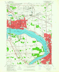 Tonawanda West New York Historical topographic map, 1:24000 scale, 7.5 X 7.5 Minute, Year 1965