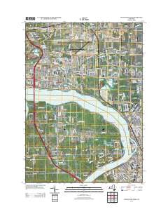 Tonawanda West New York Historical topographic map, 1:24000 scale, 7.5 X 7.5 Minute, Year 2013