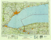 Toronto New York Historical topographic map, 1:250000 scale, 1 X 2 Degree, Year 1952