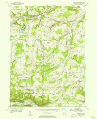 Towlesville New York Historical topographic map, 1:24000 scale, 7.5 X 7.5 Minute, Year 1953