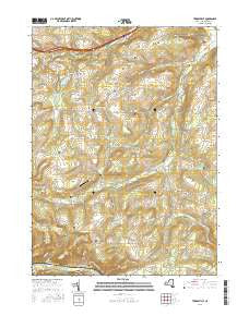 Towlesville New York Current topographic map, 1:24000 scale, 7.5 X 7.5 Minute, Year 2016