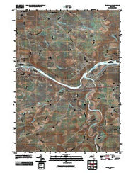 Tribes Hill New York Historical topographic map, 1:24000 scale, 7.5 X 7.5 Minute, Year 2010
