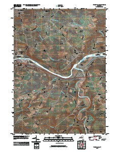 Tribes Hill New York Historical topographic map, 1:24000 scale, 7.5 X 7.5 Minute, Year 2010