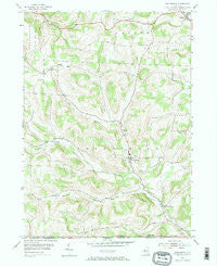 Troupsburg New York Historical topographic map, 1:24000 scale, 7.5 X 7.5 Minute, Year 1954