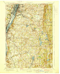 Troy New York Historical topographic map, 1:62500 scale, 15 X 15 Minute, Year 1928