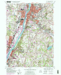 Troy South New York Historical topographic map, 1:24000 scale, 7.5 X 7.5 Minute, Year 1953