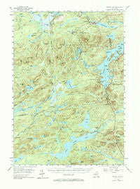 Tupper Lake New York Historical topographic map, 1:62500 scale, 15 X 15 Minute, Year 1954