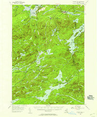 Tupper Lake New York Historical topographic map, 1:62500 scale, 15 X 15 Minute, Year 1954