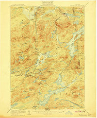 Tupper Lake New York Historical topographic map, 1:62500 scale, 15 X 15 Minute, Year 1907