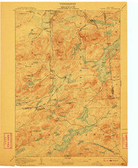 Tupper Lake New York Historical topographic map, 1:62500 scale, 15 X 15 Minute, Year 1907