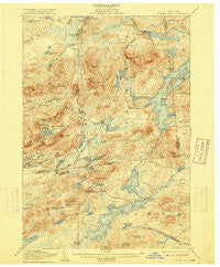 Tupper Lake New York Historical topographic map, 1:62500 scale, 15 X 15 Minute, Year 1907