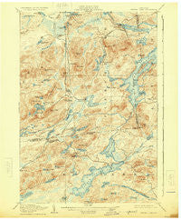 Tupper Lake New York Historical topographic map, 1:62500 scale, 15 X 15 Minute, Year 1907