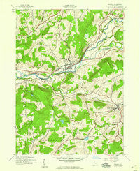 Unadilla New York Historical topographic map, 1:24000 scale, 7.5 X 7.5 Minute, Year 1943