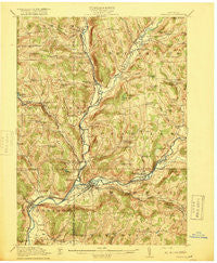 Unadilla New York Historical topographic map, 1:62500 scale, 15 X 15 Minute, Year 1918