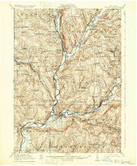 Unadilla New York Historical topographic map, 1:62500 scale, 15 X 15 Minute, Year 1918