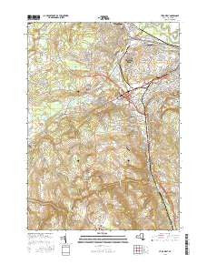 Utica West New York Current topographic map, 1:24000 scale, 7.5 X 7.5 Minute, Year 2016