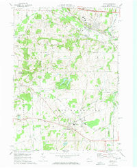 Victor New York Historical topographic map, 1:24000 scale, 7.5 X 7.5 Minute, Year 1971