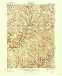 Walton New York Historical topographic map, 1:62500 scale, 15 X 15 Minute, Year 1923