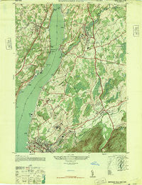Wappinger Falls New York Historical topographic map, 1:24000 scale, 7.5 X 7.5 Minute, Year 1947