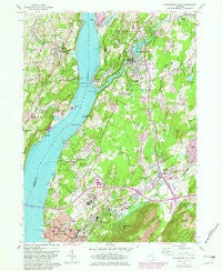 Wappingers Falls New York Historical topographic map, 1:24000 scale, 7.5 X 7.5 Minute, Year 1956