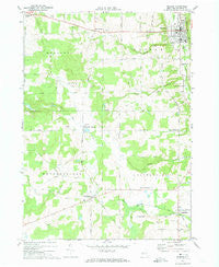 Warsaw New York Historical topographic map, 1:24000 scale, 7.5 X 7.5 Minute, Year 1972